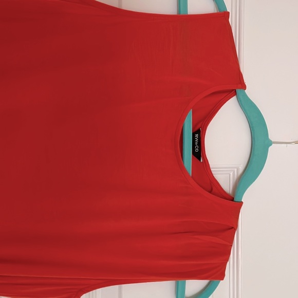 Size small, RW&CO orange summer business tank. - Picture 2 of 2